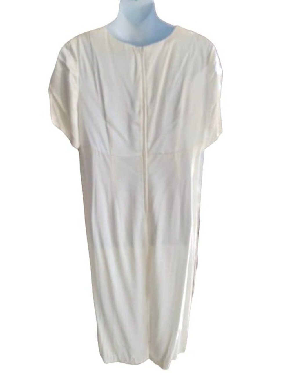 Ronni Nicole II Plus Size 24W Dress & Jacket Maxi Ivory Back Zip Two-Piece Set - Picture 8 of 12